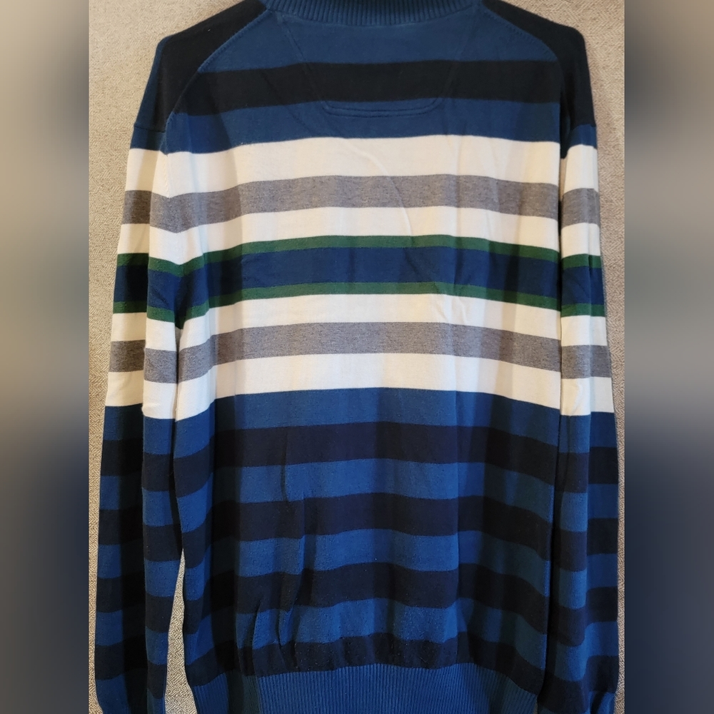 Scofield British Heritage Striped 100% Wool Sweater sz M